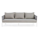 Outdoor Sofa 3er Platz mit Kissen Florencia Weiß WG20 - ZEN ZONE