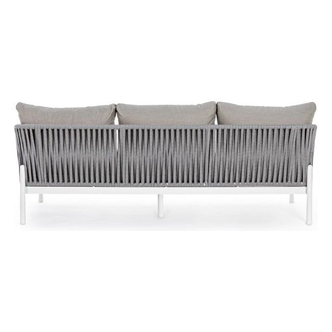 Outdoor Sofa 3er Platz mit Kissen Florencia Weiß WG20 - ZEN ZONE