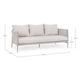 Outdoor Sofa 3er Platz mit Kissen Jacinta Moon WG24 - ZEN ZONE