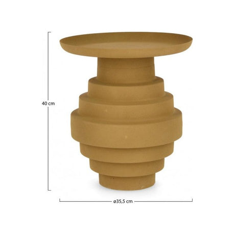 Couchtisch Amba Senffarbig rund 35,5x35,5 - ZEN ZONE