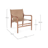 Lounge-Sessel Caroline Taupe - ZEN ZONE