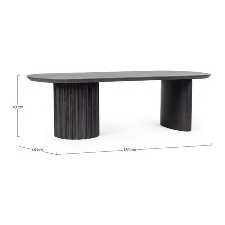 Couchtisch Orissa Schwarz 130x65 - ZEN ZONE