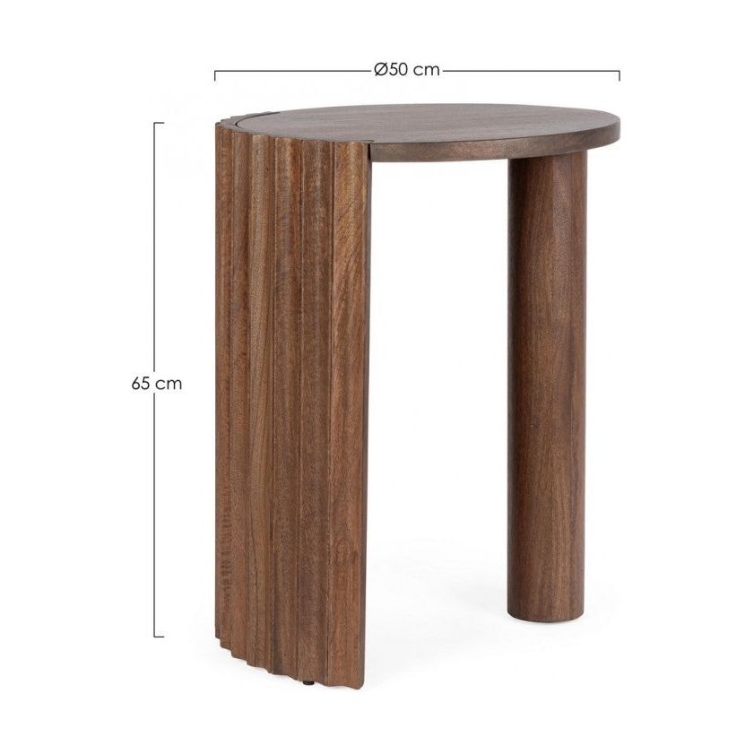 Couchtisch Orissa Natur rund 50x50 - ZEN ZONE