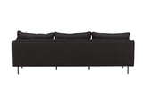 Brunskär Sofa - Mattschwarz / Schwarze Mikrofaser - ZEN ZONE Furniture