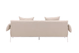 Öckerö 3-Sitzer Sofa - Weiß / Beige Leinen - ZEN ZONE Furniture