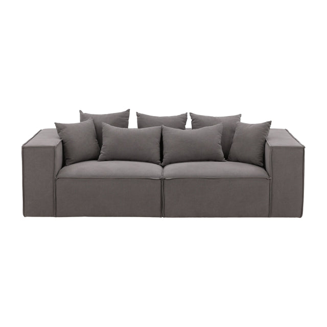 Gillholmen 3-Sitzer Sofa - Grau / Graues Leinen - ZEN ZONE Furniture