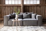 Gillholmen 3-Sitzer Sofa - Grau / Graues Leinen - ZEN ZONE Furniture