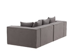 Gillholmen 3-Sitzer Sofa - Grau / Graues Leinen - ZEN ZONE Furniture