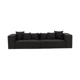 Gillholmen 3-Sitzer Sofa - Schwarz / Schwarzer Bouclé - ZEN ZONE Furniture