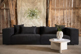 Gillholmen 3-Sitzer Sofa - Schwarz / Schwarzer Bouclé - ZEN ZONE Furniture