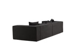 Gillholmen 3-Sitzer Sofa - Schwarz / Schwarzer Bouclé - ZEN ZONE Furniture