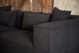 Gillholmen 3-Sitzer Sofa - Schwarz / Schwarzer Bouclé - ZEN ZONE Furniture