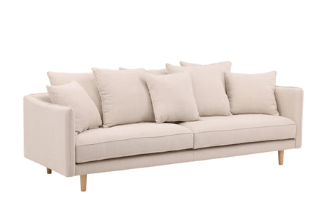 Segelskären 3-Sitzer Sofa - Whitewash / Beige Leinen - ZEN ZONE Furniture