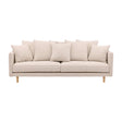 Segelskären 3-Sitzer Sofa - Whitewash / Beige Leinen - ZEN ZONE Furniture