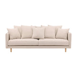 Segelskären 3-Sitzer Sofa - Whitewash / Beige Leinen - ZEN ZONE Furniture