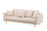 Segelskären 3-Sitzer Sofa - Whitewash / Beige Leinen - ZEN ZONE Furniture