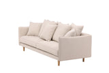 Segelskären 3-Sitzer Sofa - Whitewash / Beige Leinen - ZEN ZONE Furniture