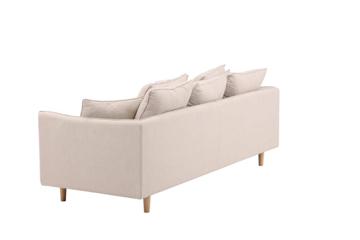 Segelskären 3-Sitzer Sofa - Whitewash / Beige Leinen - ZEN ZONE Furniture