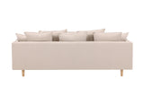 Segelskären 3-Sitzer Sofa - Whitewash / Beige Leinen - ZEN ZONE Furniture