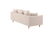 Segelskären 3-Sitzer Sofa - Whitewash / Beige Leinen - ZEN ZONE Furniture