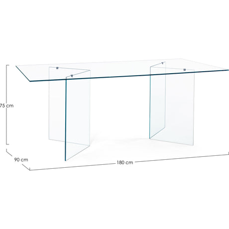 Esstisch Iride Rechteckig 180x90cm - ZEN ZONE