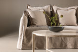 Oskarshamn 3-Sitzer Sofa - Beige/Braun - ZEN ZONE Furniture