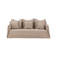 Oskarshamn 3-Sitzer Sofa - Beige/Braun - ZEN ZONE Furniture