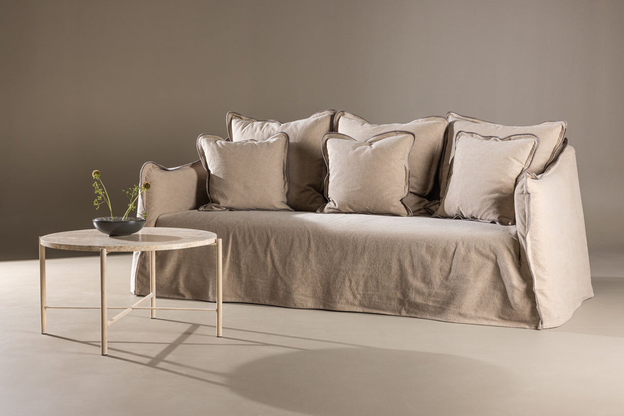 Oskarshamn 3-Sitzer Sofa - Beige/Braun - ZEN ZONE Furniture