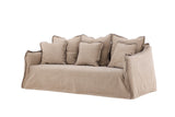 Oskarshamn 3-Sitzer Sofa - Beige/Braun - ZEN ZONE Furniture