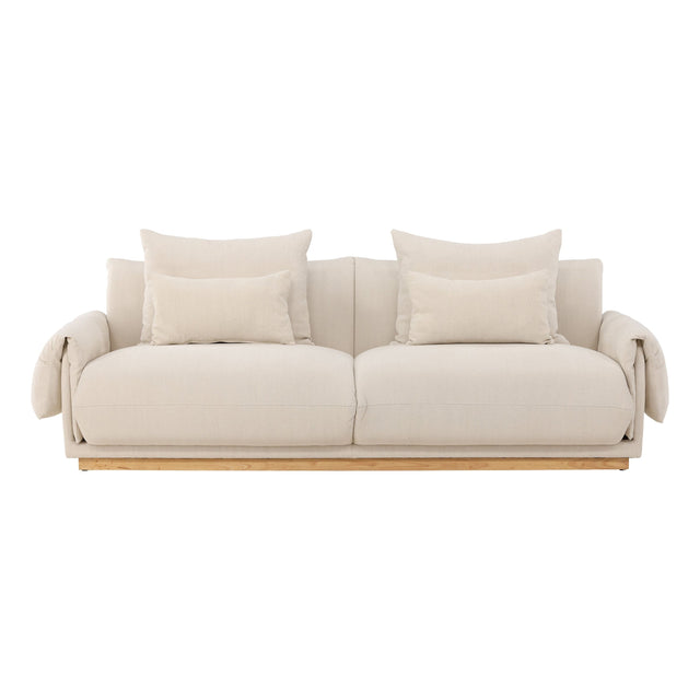 Mollösund 3-Sitzer Sofa - Beige Leinen - ZEN ZONE Furniture