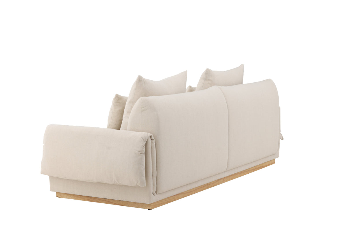 Mollösund 3-Sitzer Sofa - Beige Leinen - ZEN ZONE Furniture