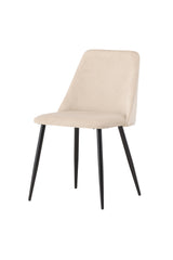 Night Dining Chair 2-Pack - Black / Beige Velvet