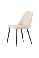 Night Dining Chair 2-Pack - Black / Beige Velvet