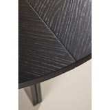 Strada Esstisch - Schwarz / Eichenfurnier 120 x 120 x 74 cm - ZEN ZONE Furniture