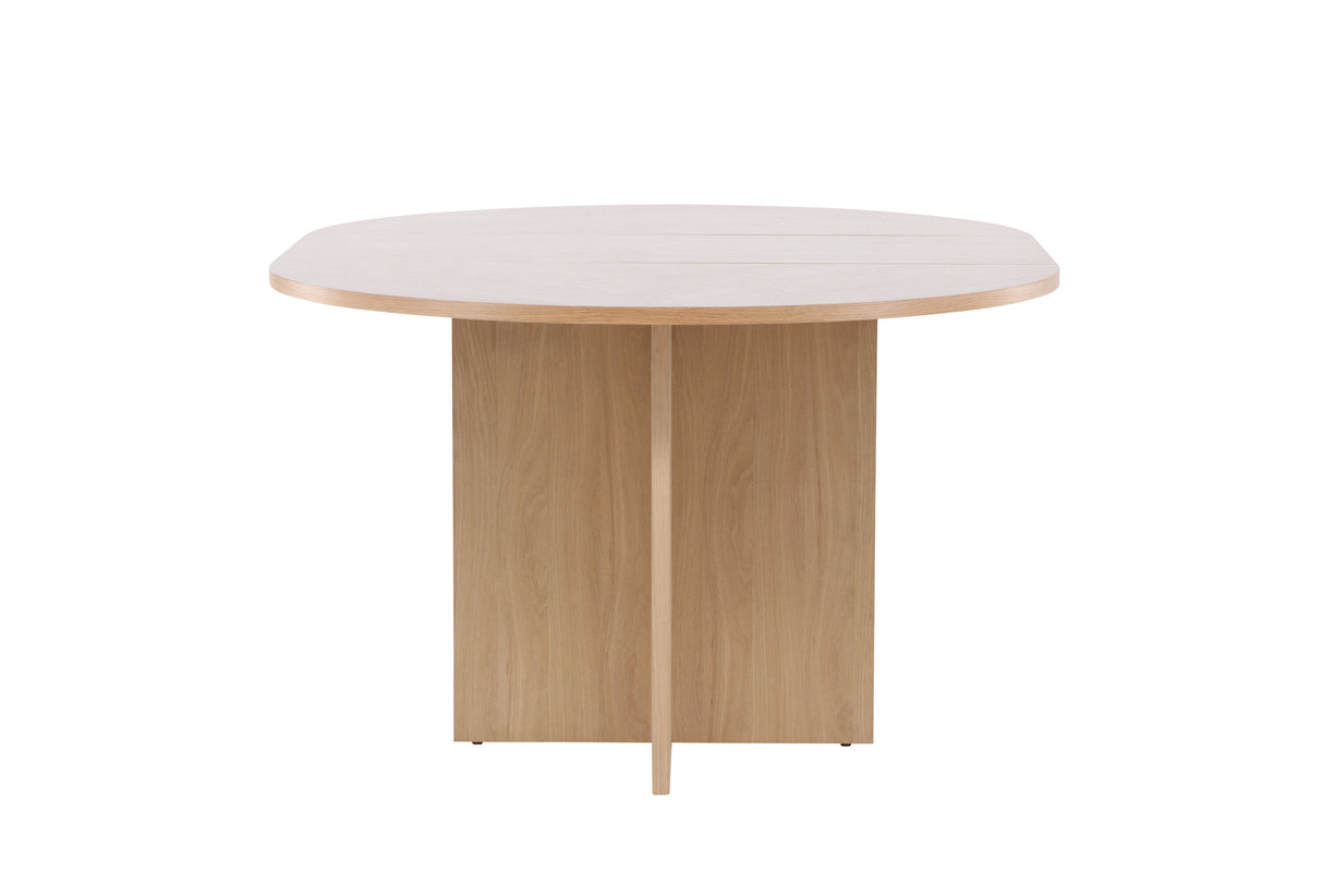 Strada dining table - whitewashed / oak veneered 120 x 120 x 74 cm