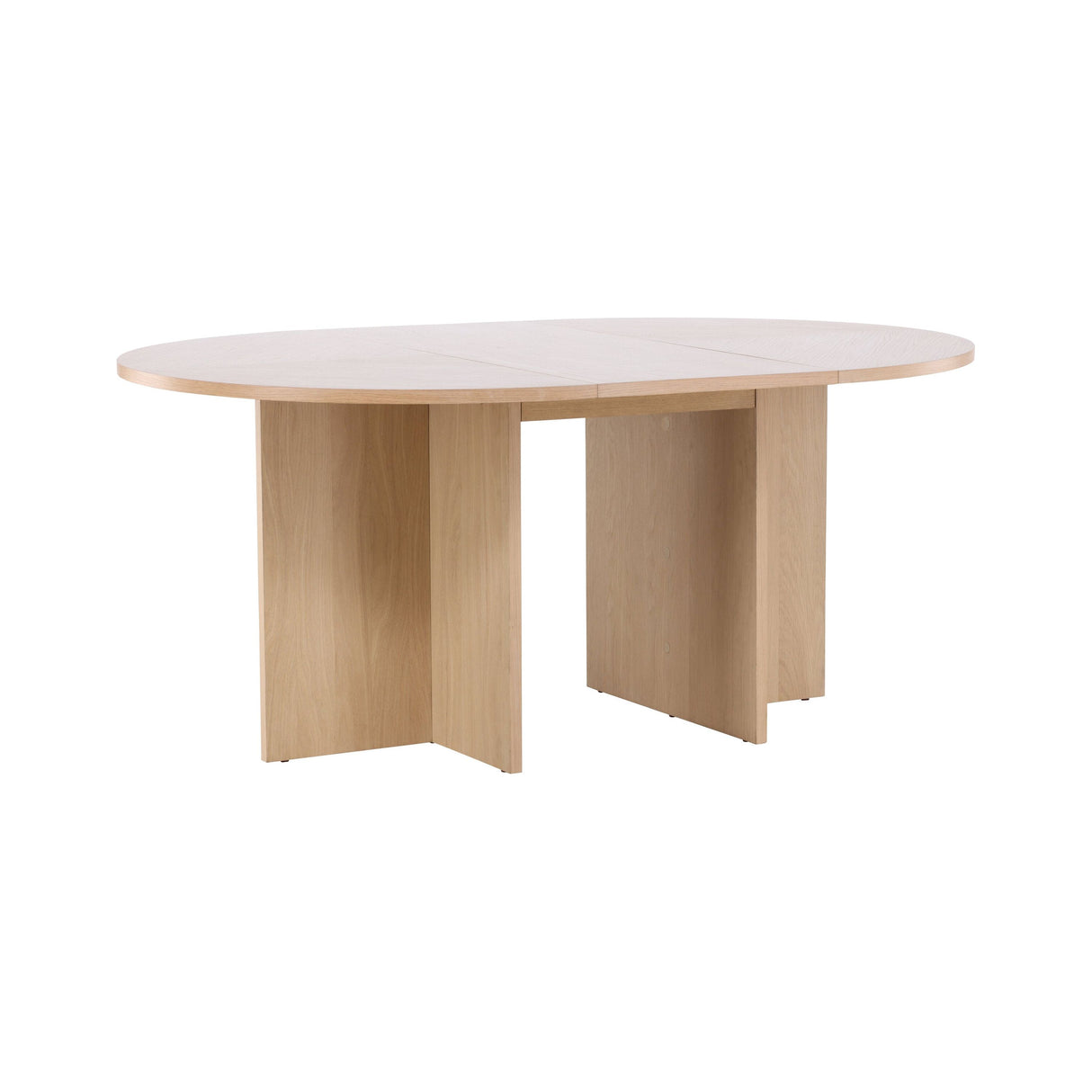 Strada Esstisch - Weiß gekalkt / Eiche furniert 120 x 120 x 74 cm - ZEN ZONE Furniture