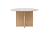 Strada dining table - whitewashed / oak veneered 120 x 120 x 74 cm