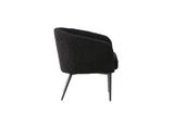 Fluffy Armchair - Black / Black Teddy