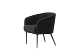 Fluffy Armchair - Black / Black Teddy