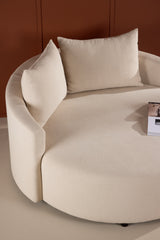 Kelso Sofa - Wood/Beige Linen 150 cm