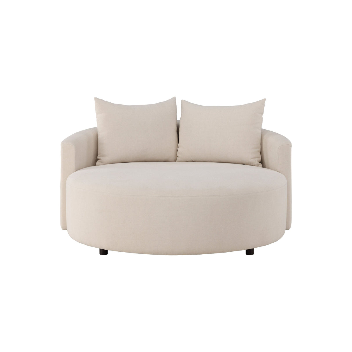 Kelso Sofa - Wood/Beige Linen 150 cm