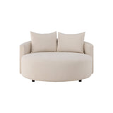 Kelso Sofa - Holz/ Beige Leinen 150 cm - ZEN ZONE Furniture