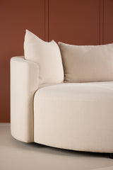 Kelso Sofa - Wood/Beige Linen 150 cm