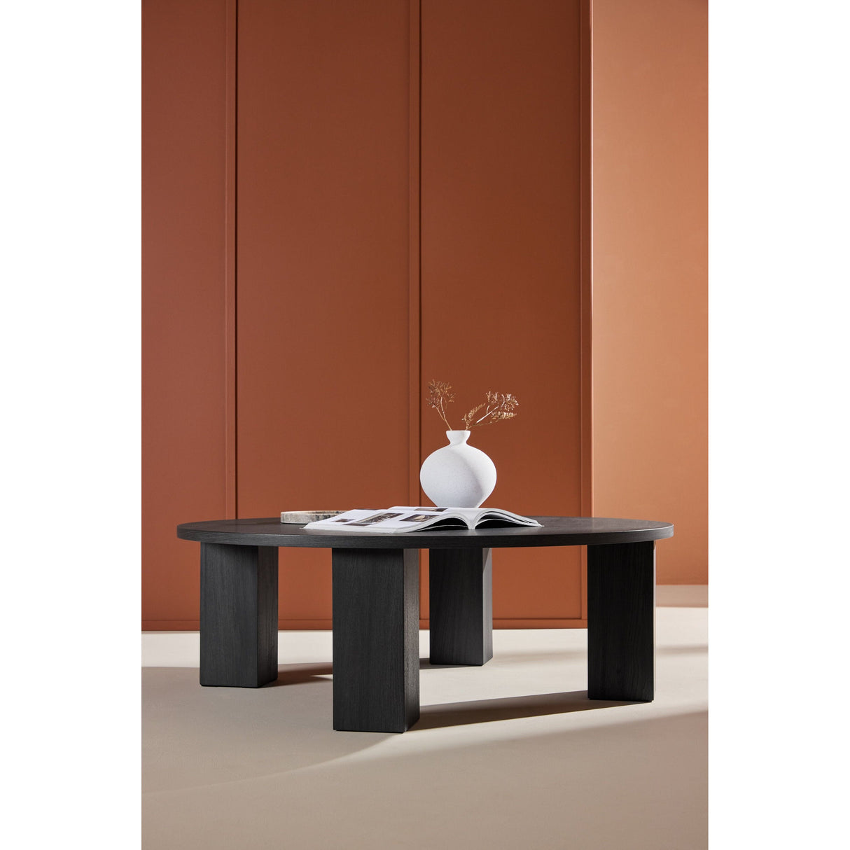 Juno Couchtisch - Schwarz 120 x 120 x 40,5 cm - ZEN ZONE Furniture