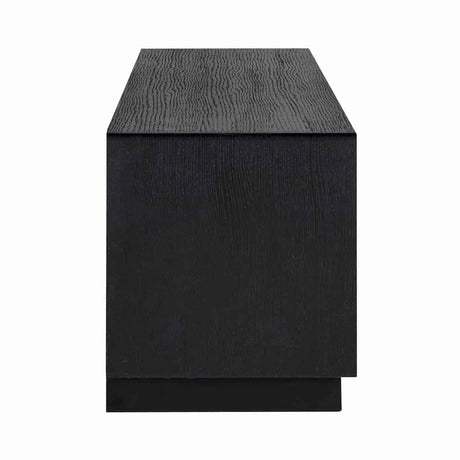 TV Kommode Oakura 3-Schubladen (Black) - ZEN ZONE Furniture