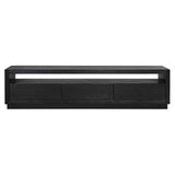 TV Kommode Oakura 3-Schubladen (Black) - ZEN ZONE Furniture