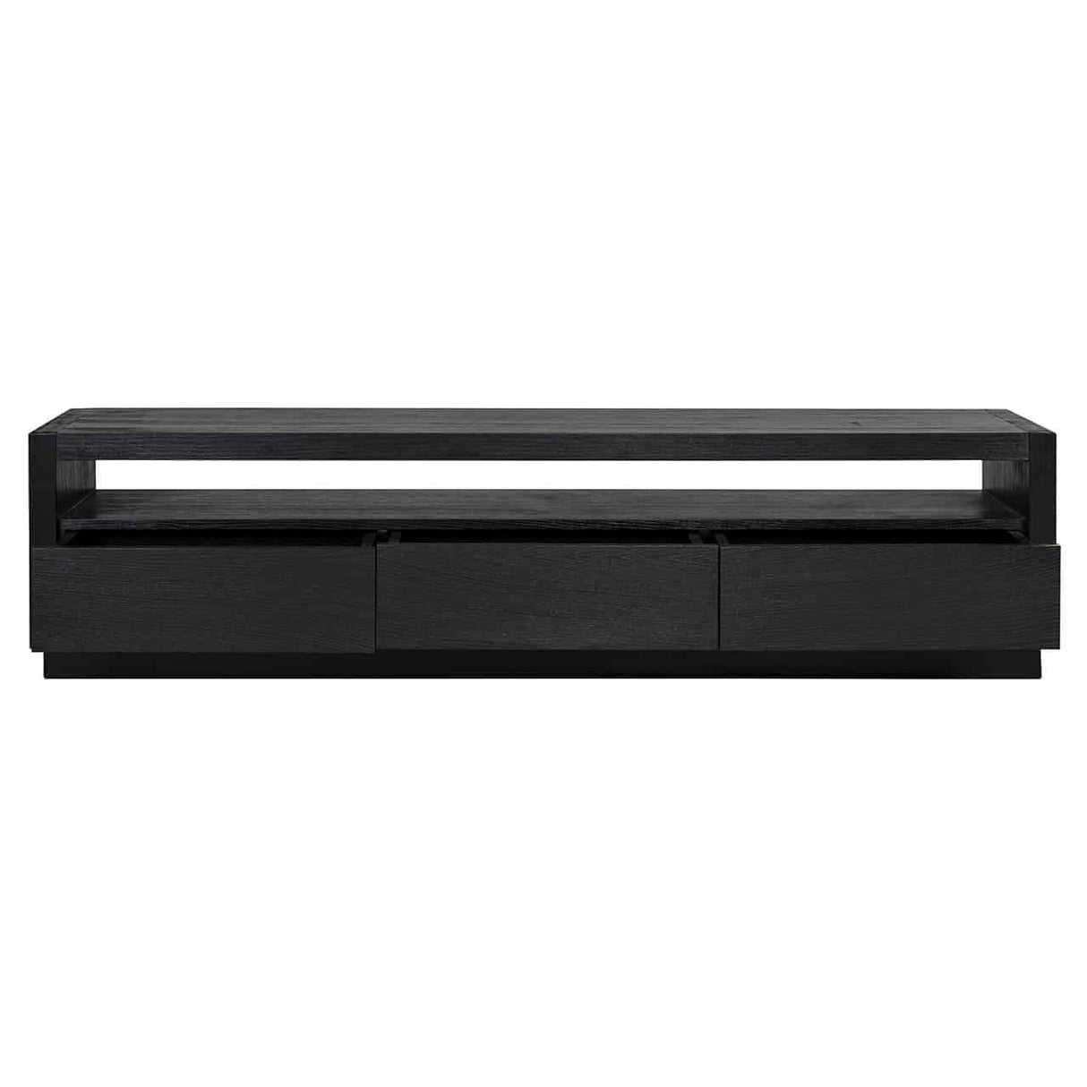 TV Kommode Oakura 3-Schubladen (Black) - ZEN ZONE Furniture