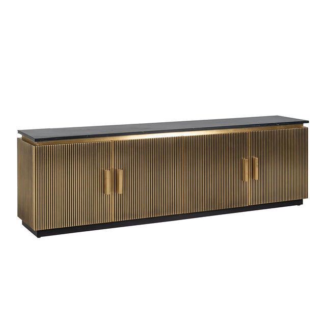 TV Kommode Ironville 4-Türen (Gold) - ZEN ZONE Furniture