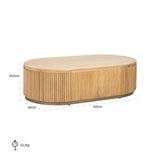 Couchtisch Belfort Kapsel (Natural oak) - ZEN ZONE