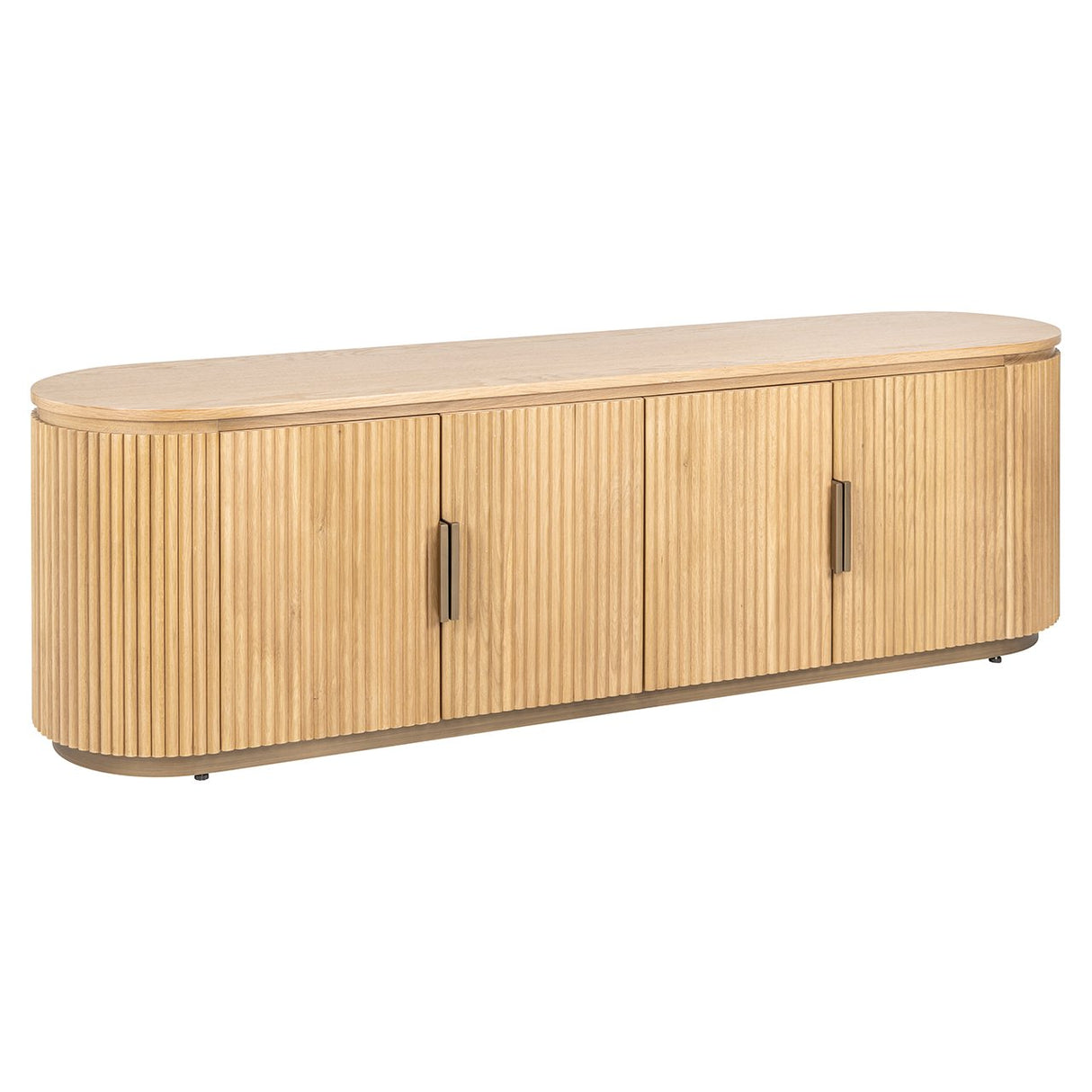 TV-Möbel Belfort 4-türig (Natural oak) - ZEN ZONE Furniture